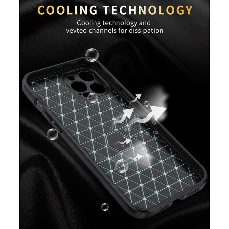 For iPhone 12 Litchi Texture Sliding Camshield TPU Protective Case