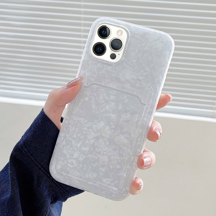 For iPhone 11 Shell Texture TPU Protective Case with Card Slot
