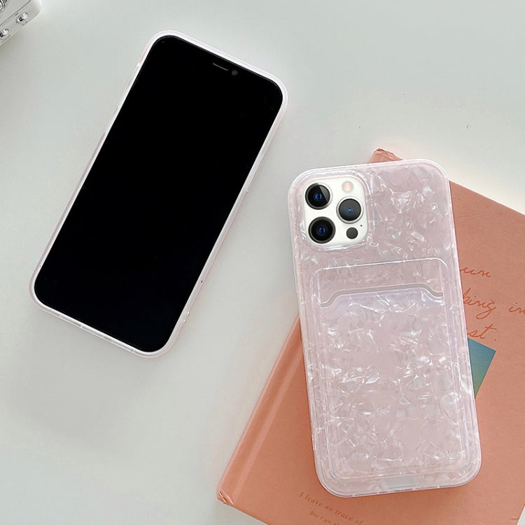 For iPhone 11 Shell Texture TPU Protective Case with Card Slot