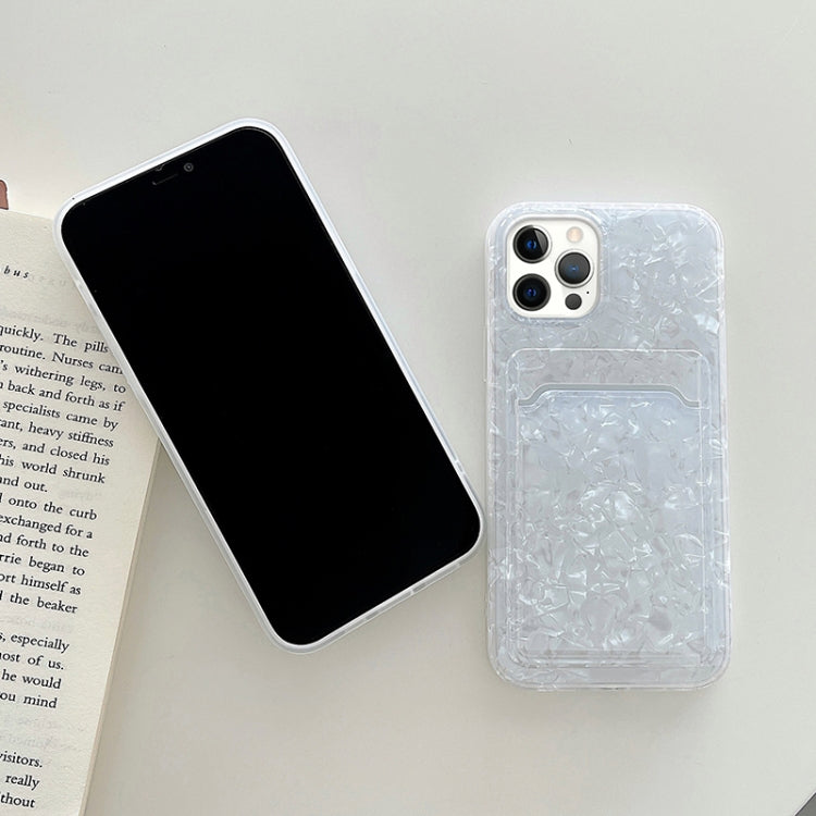 For iPhone 11 Pro Max Shell Texture TPU Protective Case with Card Slot