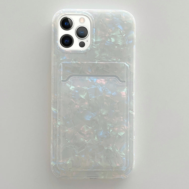 For iPhone 11 Pro Max Shell Texture TPU Protective Case with Card Slot