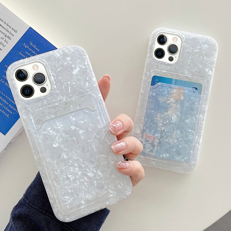 For iPhone 12 / 12 Pro Shell Texture TPU Protective Case with Card Slot