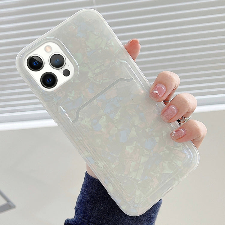 For iPhone 12 / 12 Pro Shell Texture TPU Protective Case with Card Slot