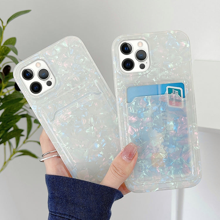 For iPhone 12 / 12 Pro Shell Texture TPU Protective Case with Card Slot