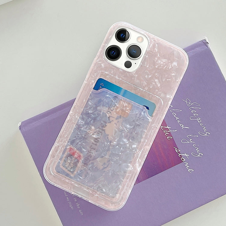 For iPhone 12 Pro Max Shell Texture TPU Protective Case with Card Slot