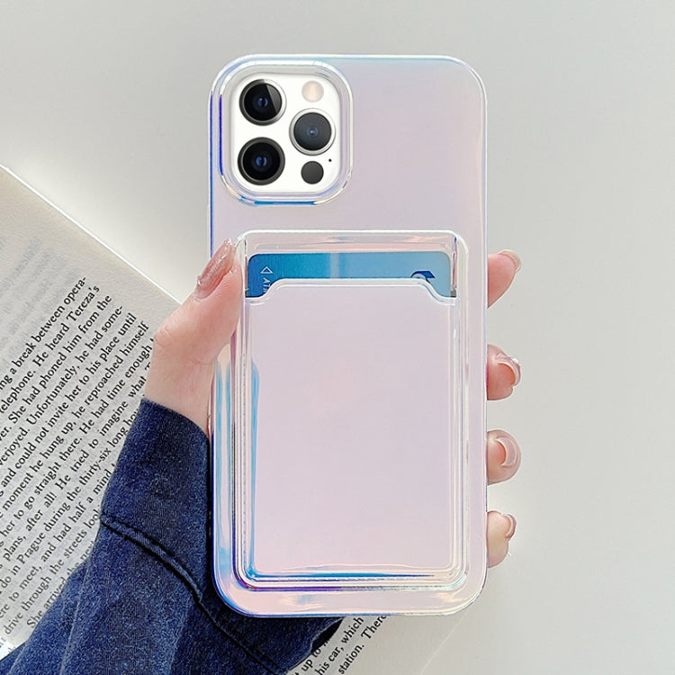 For iPhone 11 Pro Max Colorful TPU Protective Case with Card Slot