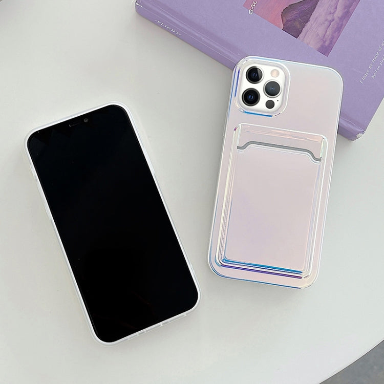 For iPhone 12 / 12 Pro Colorful TPU Protective Case with Card Slot