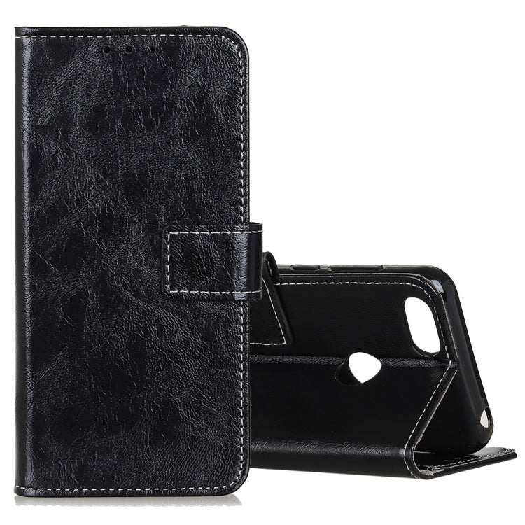 For Motorola Moto E6 Play Retro Crazy Horse Texture Horizontal Flip Leather Case with Holder & Card Slots & Photo Frame & Wallet