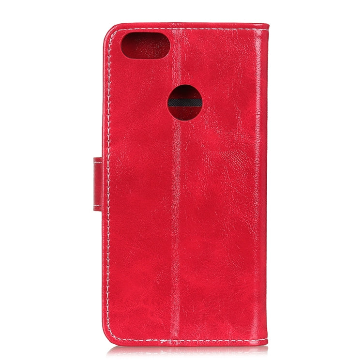 For Motorola Moto E6 Play Retro Crazy Horse Texture Horizontal Flip Leather Case with Holder & Card Slots & Photo Frame & Wallet