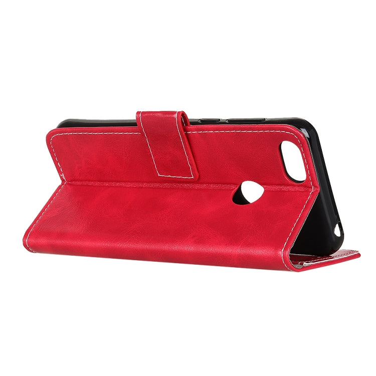 For Motorola Moto E6 Play Retro Crazy Horse Texture Horizontal Flip Leather Case with Holder & Card Slots & Photo Frame & Wallet