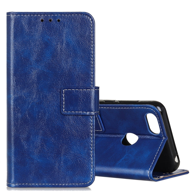 For Motorola Moto E6 Play Retro Crazy Horse Texture Horizontal Flip Leather Case with Holder & Card Slots & Photo Frame & Wallet