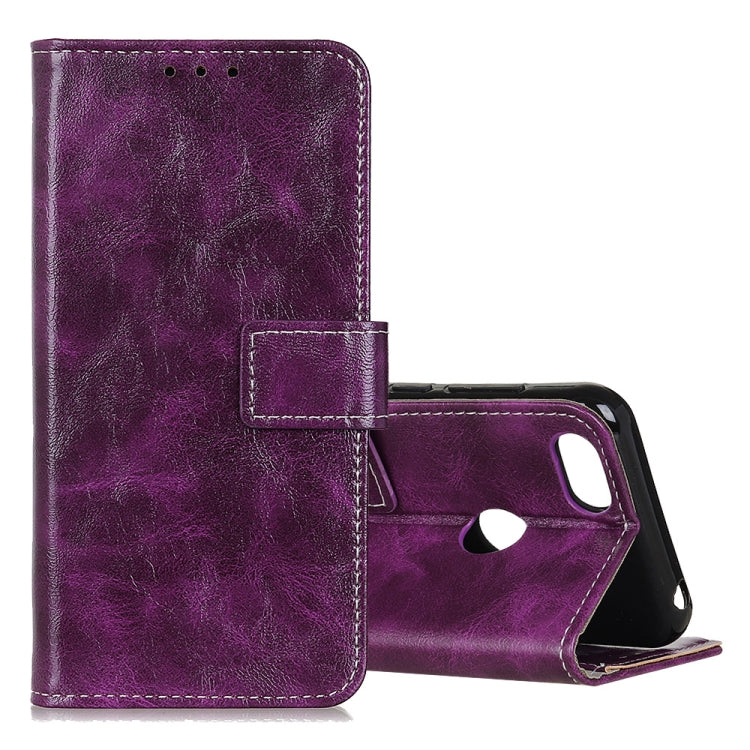 For Motorola Moto E6 Play Retro Crazy Horse Texture Horizontal Flip Leather Case with Holder & Card Slots & Photo Frame & Wallet