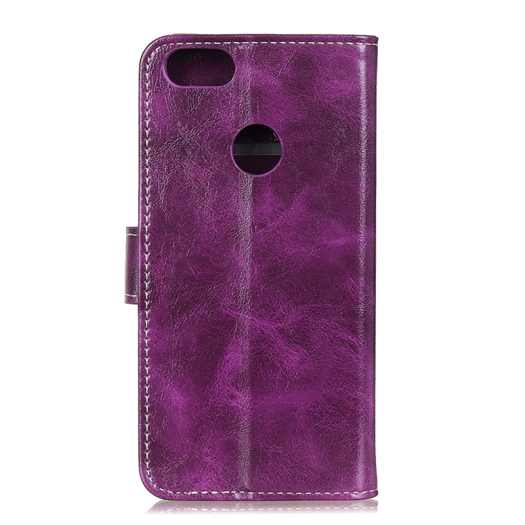 For Motorola Moto E6 Play Retro Crazy Horse Texture Horizontal Flip Leather Case with Holder & Card Slots & Photo Frame & Wallet