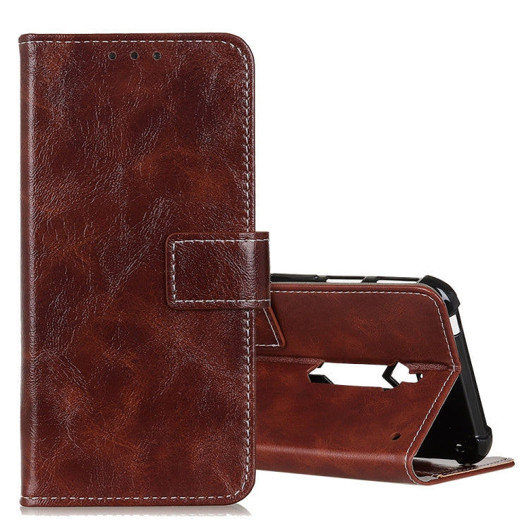 For ZTE Red Magic 3S Retro Crazy Horse Texture Horizontal Flip Leather Case with Holder & Card Slots & Photo Frame & Wallet