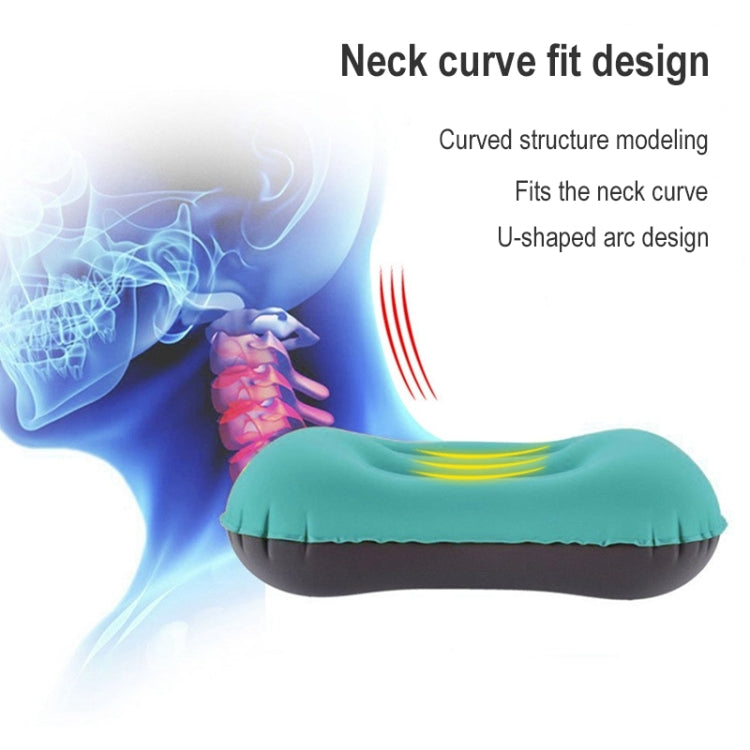 Outdoor Camping Trip Foldable Portable Inflatable Pillow Nap Waist Pillow, Specification:Press to Inflate