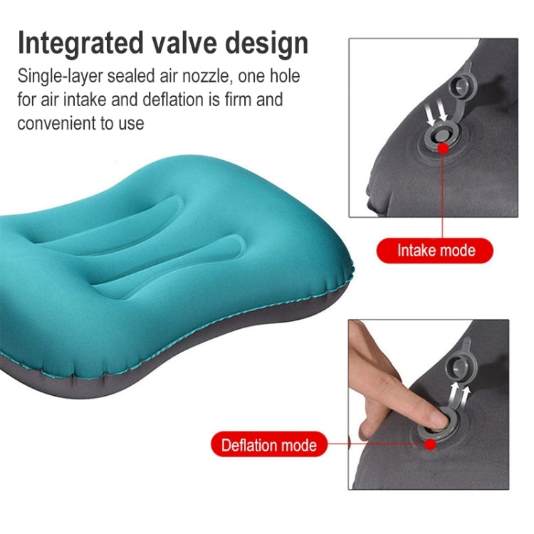 Outdoor Camping Trip Foldable Portable Inflatable Pillow Nap Waist Pillow, Specification:Press to Inflate