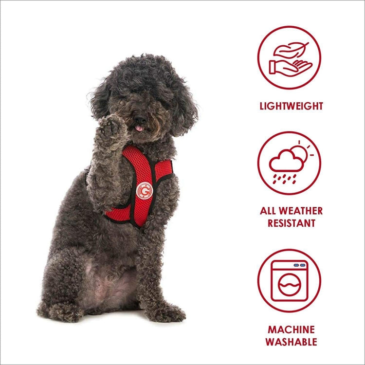 Vest-style Nylon Mesh Breathable Pet Chest Strap Dog Traction Rope, Size:S
