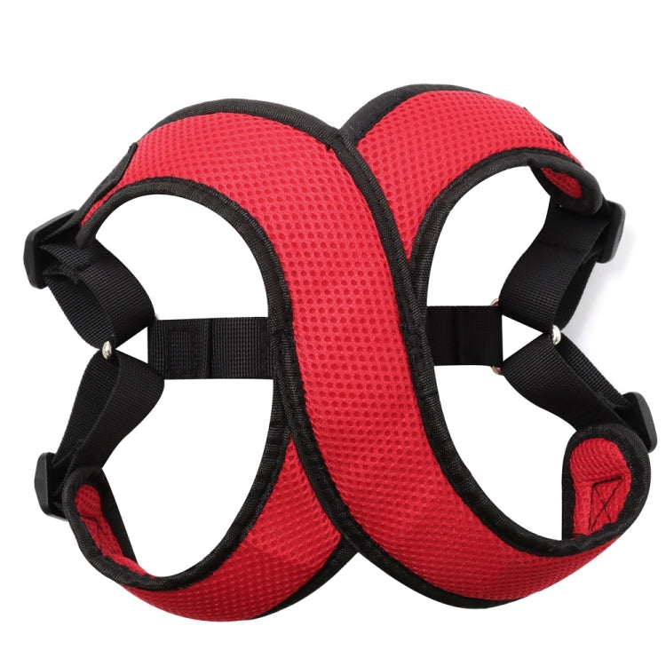 Vest-style Nylon Mesh Breathable Pet Chest Strap Dog Traction Rope, Size:M