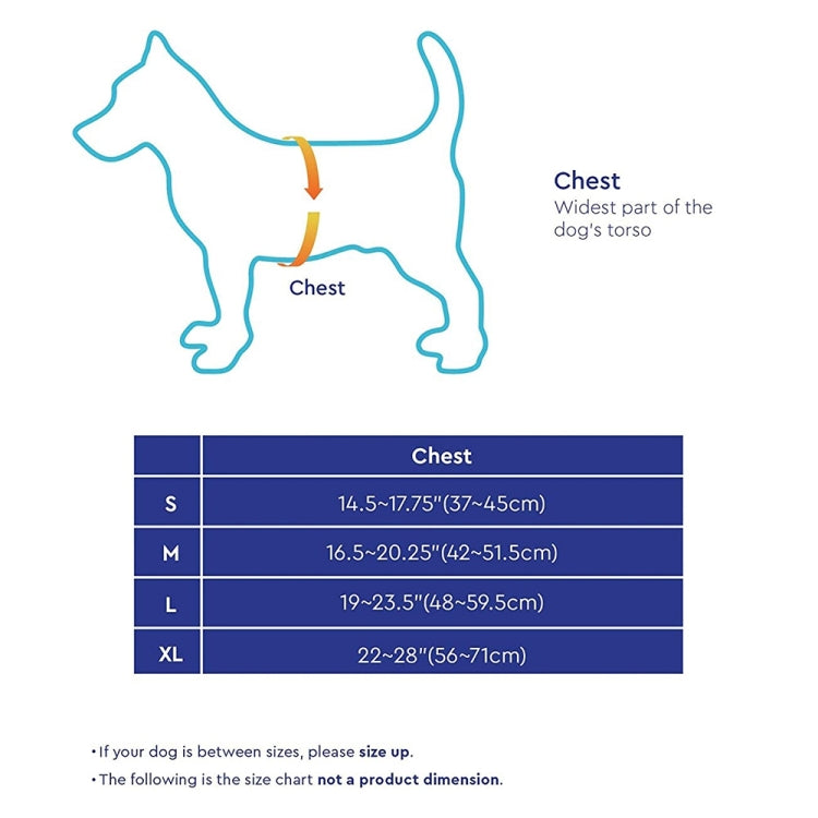 Vest-style Nylon Mesh Breathable Pet Chest Strap Dog Traction Rope, Size:XL