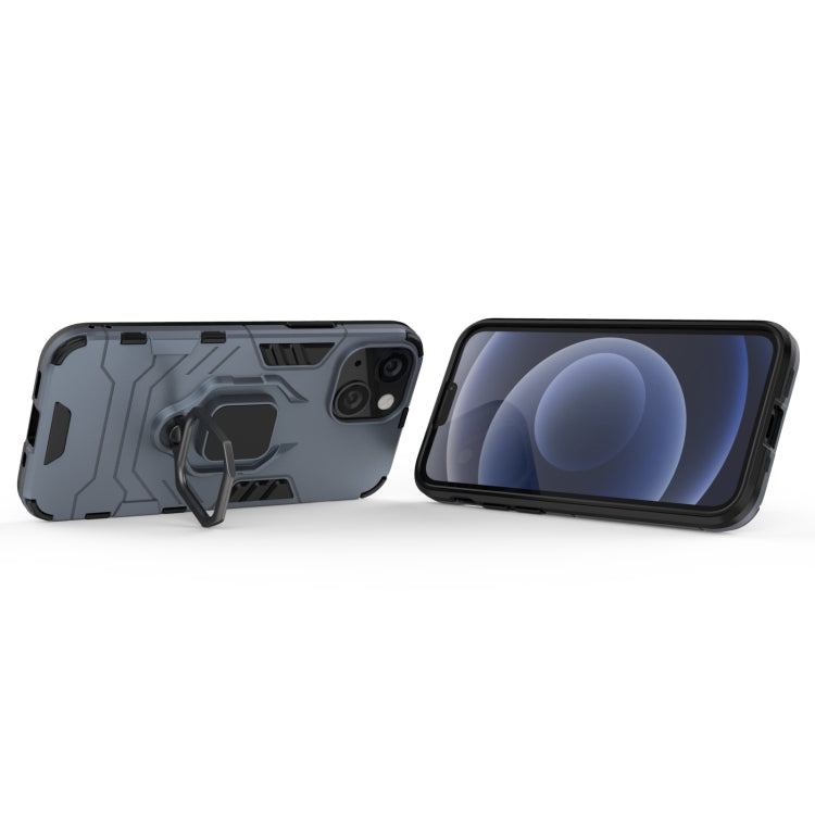 For iPhone 13 mini Shockproof PC + TPU Protective Case with Magnetic Ring Holder