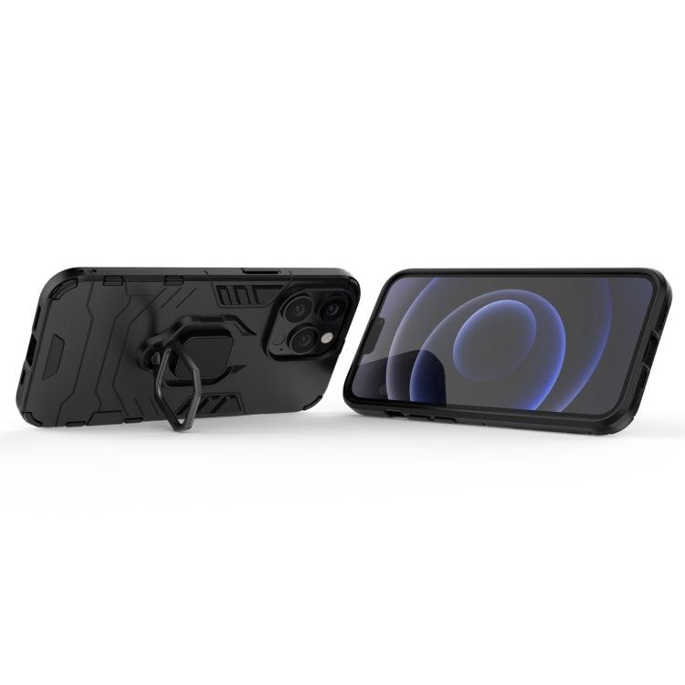 For iPhone 13 Pro Shockproof PC + TPU Protective Case with Magnetic Ring Holder