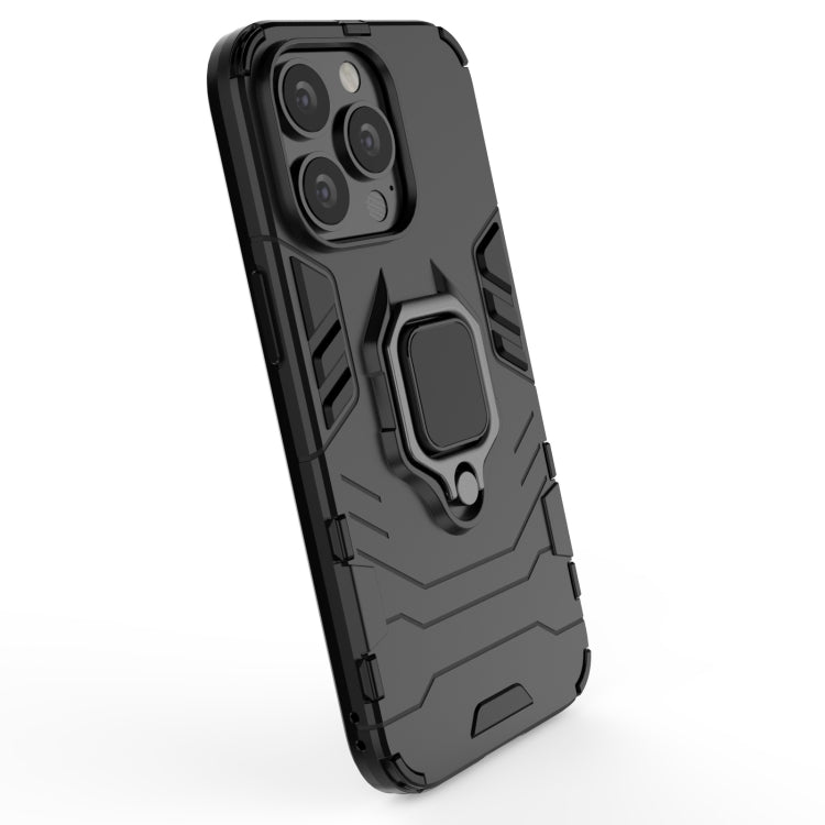 For iPhone 13 Pro Shockproof PC + TPU Protective Case with Magnetic Ring Holder