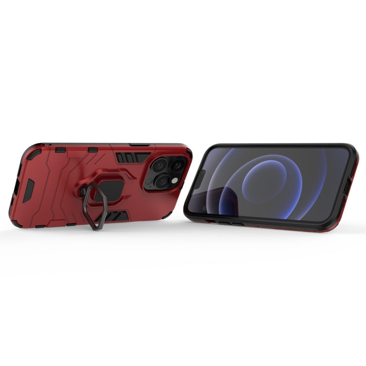 For iPhone 13 Pro Shockproof PC + TPU Protective Case with Magnetic Ring Holder