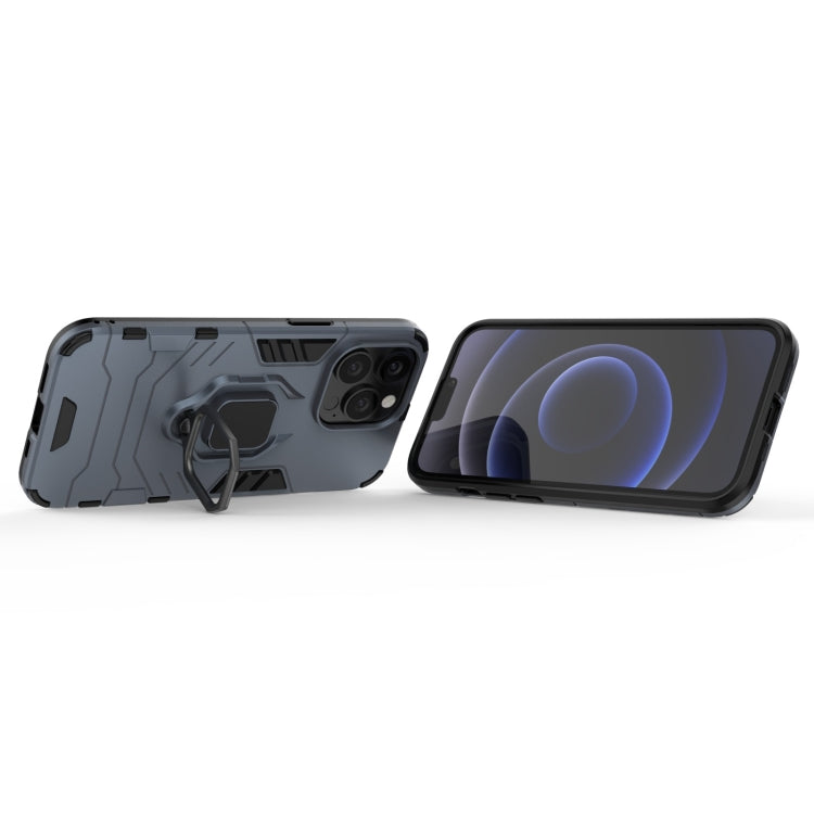 For iPhone 13 Pro Shockproof PC + TPU Protective Case with Magnetic Ring Holder