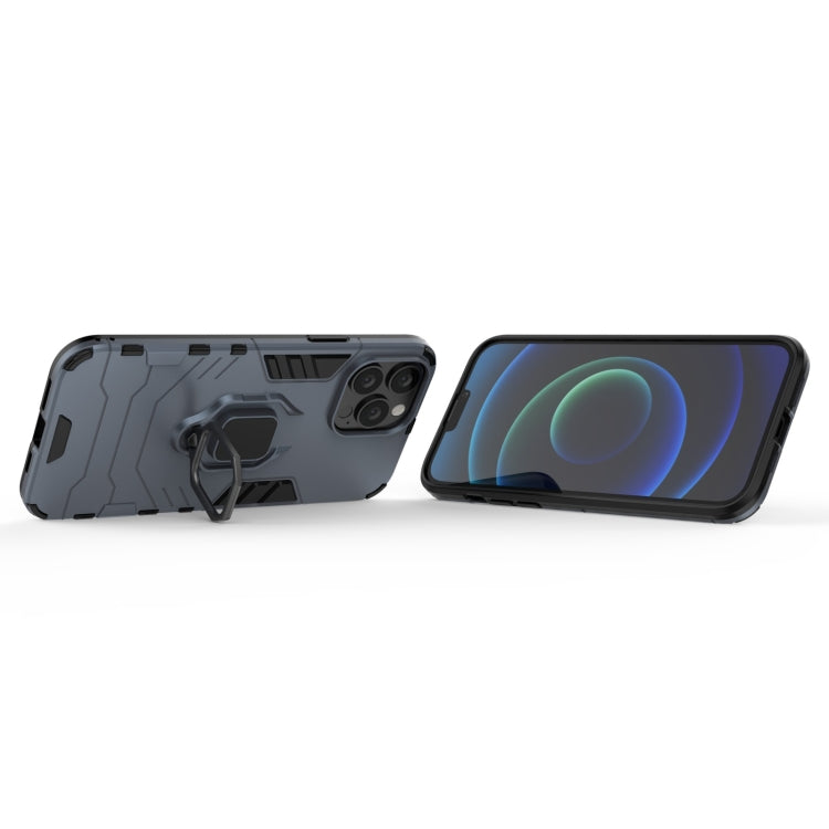 For iPhone 13 Pro Max Shockproof PC + TPU Protective Case with Magnetic Ring Holder