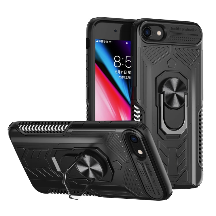 10 PCS Shield Armor PC+TPU Protective Case with 360 Degree Rotation Ring Holder For iPhone 6 Plus