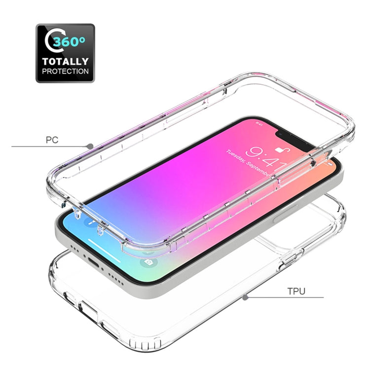 For iPhone 13 Pro Shockproof High Transparency Two-color Gradual Change PC+TPU Candy Colors Protective Case