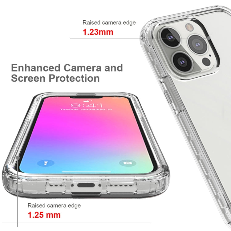 For iPhone 13 Pro Shockproof High Transparency Two-color Gradual Change PC+TPU Candy Colors Protective Case