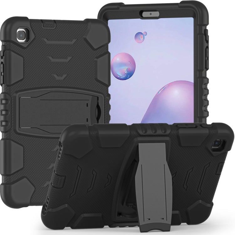 For Samsung Galaxy Tab A8.4 2020 T307 3-Layer Protection Screen Frame + PC + Silicone Shockproof Combination Case with Holder