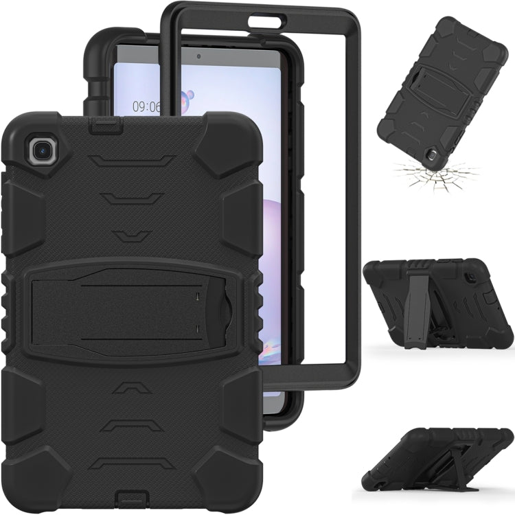 For Samsung Galaxy Tab A8.4 2020 T307 3-Layer Protection Screen Frame + PC + Silicone Shockproof Combination Case with Holder