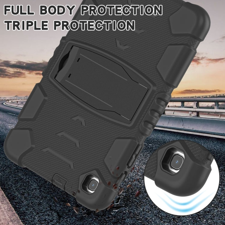 For Samsung Galaxy Tab A8.4 2020 T307 3-Layer Protection Screen Frame + PC + Silicone Shockproof Combination Case with Holder