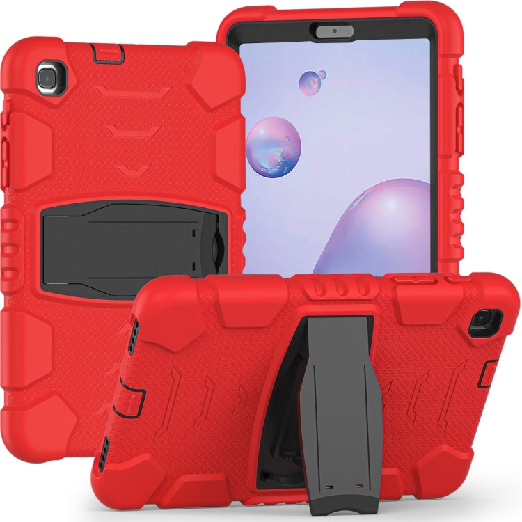 For Samsung Galaxy Tab A8.4 2020 T307 3-Layer Protection Screen Frame + PC + Silicone Shockproof Combination Case with Holder
