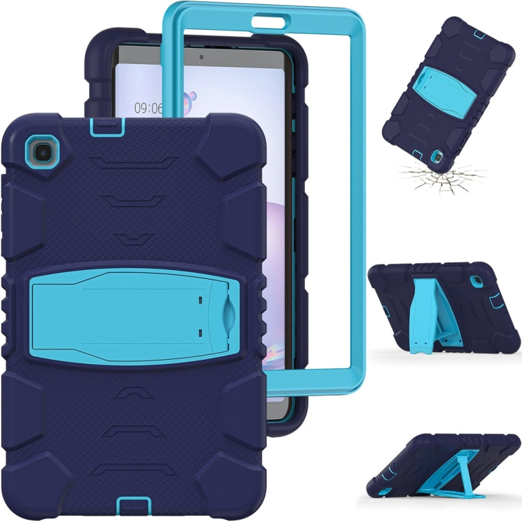 For Samsung Galaxy Tab A8.4 2020 T307 3-Layer Protection Screen Frame + PC + Silicone Shockproof Combination Case with Holder