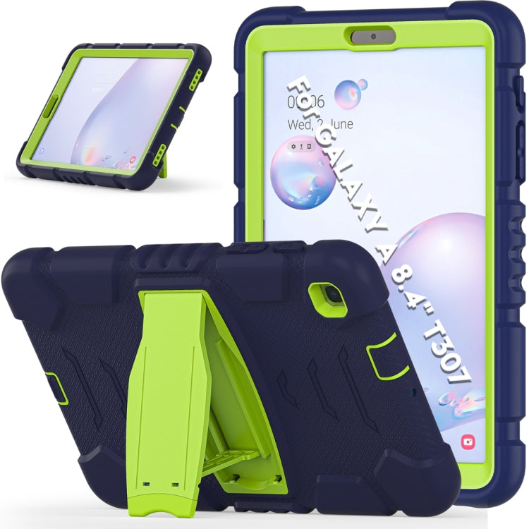 For Samsung Galaxy Tab A8.4 2020 T307 3-Layer Protection Screen Frame + PC + Silicone Shockproof Combination Case with Holder