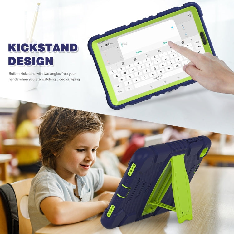 For Samsung Galaxy Tab A8.4 2020 T307 3-Layer Protection Screen Frame + PC + Silicone Shockproof Combination Case with Holder