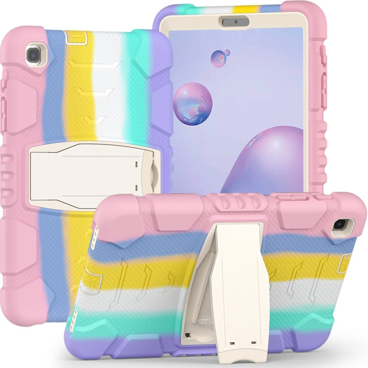 For Samsung Galaxy Tab A8.4 2020 T307 3-Layer Protection Screen Frame + PC + Silicone Shockproof Combination Case with Holder