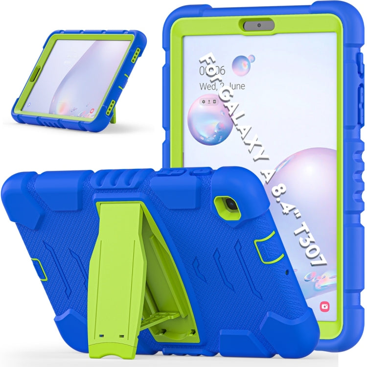 For Samsung Galaxy Tab A8.4 2020 T307 3-Layer Protection Screen Frame + PC + Silicone Shockproof Combination Case with Holder