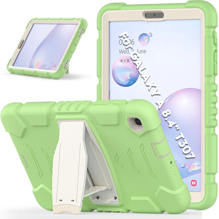 For Samsung Galaxy Tab A8.4 2020 T307 3-Layer Protection Screen Frame + PC + Silicone Shockproof Combination Case with Holder