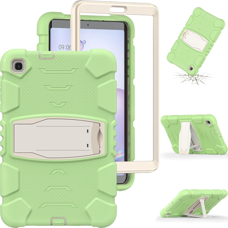 For Samsung Galaxy Tab A8.4 2020 T307 3-Layer Protection Screen Frame + PC + Silicone Shockproof Combination Case with Holder