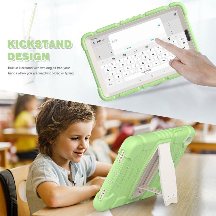 For Samsung Galaxy Tab A8.4 2020 T307 3-Layer Protection Screen Frame + PC + Silicone Shockproof Combination Case with Holder