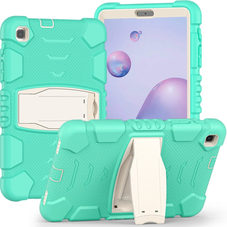 For Samsung Galaxy Tab A8.4 2020 T307 3-Layer Protection Screen Frame + PC + Silicone Shockproof Combination Case with Holder
