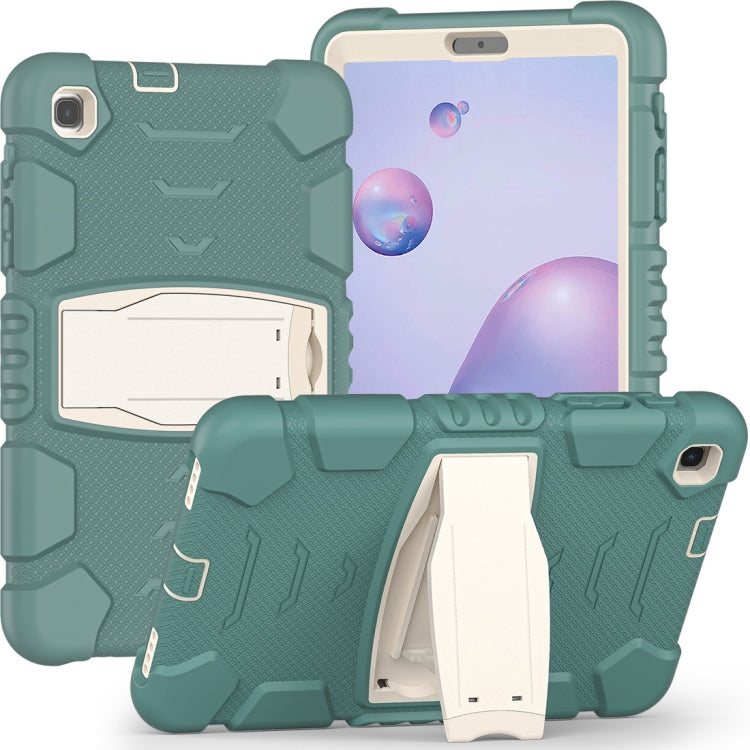 For Samsung Galaxy Tab A8.4 2020 T307 3-Layer Protection Screen Frame + PC + Silicone Shockproof Combination Case with Holder