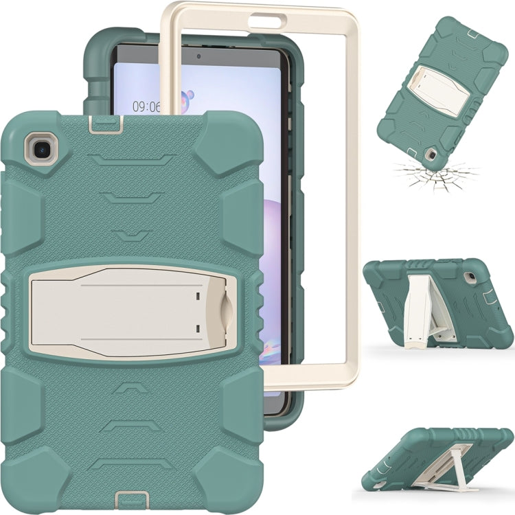 For Samsung Galaxy Tab A8.4 2020 T307 3-Layer Protection Screen Frame + PC + Silicone Shockproof Combination Case with Holder