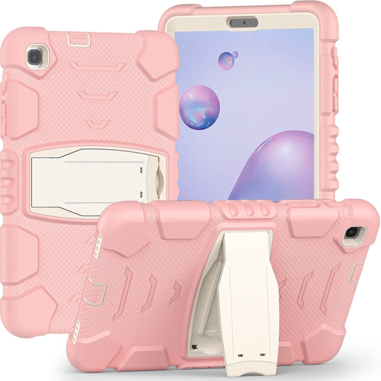 For Samsung Galaxy Tab A8.4 2020 T307 3-Layer Protection Screen Frame + PC + Silicone Shockproof Combination Case with Holder
