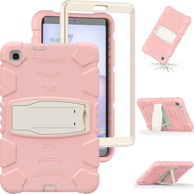 For Samsung Galaxy Tab A8.4 2020 T307 3-Layer Protection Screen Frame + PC + Silicone Shockproof Combination Case with Holder