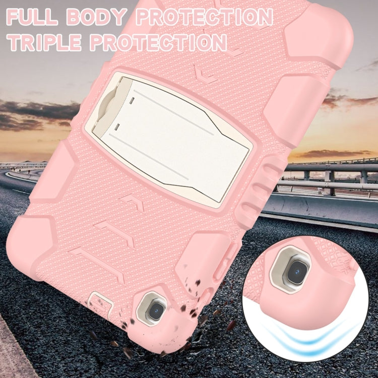 For Samsung Galaxy Tab A8.4 2020 T307 3-Layer Protection Screen Frame + PC + Silicone Shockproof Combination Case with Holder